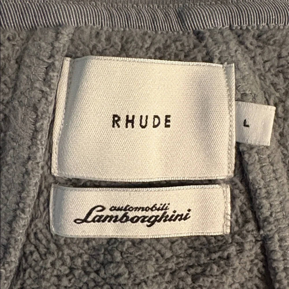Rhude x Lamborghini Collab 1963 Zip Hoodie Unisex Limited Edition Mens L